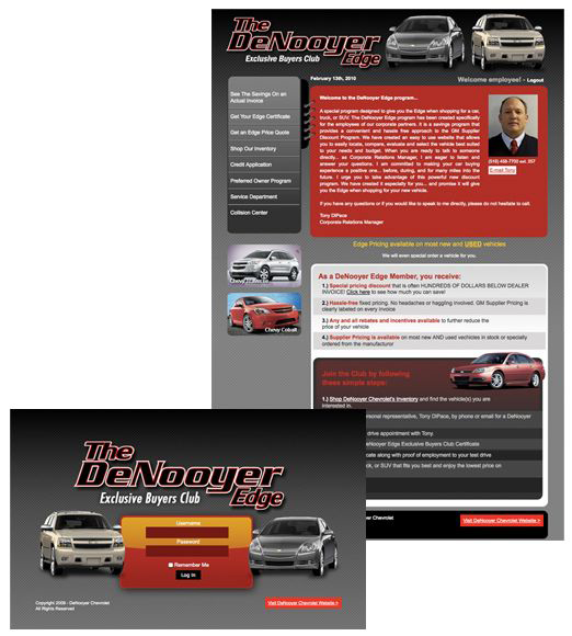 Photo of Denooyer Chevrolet Website Design by Pixelheap