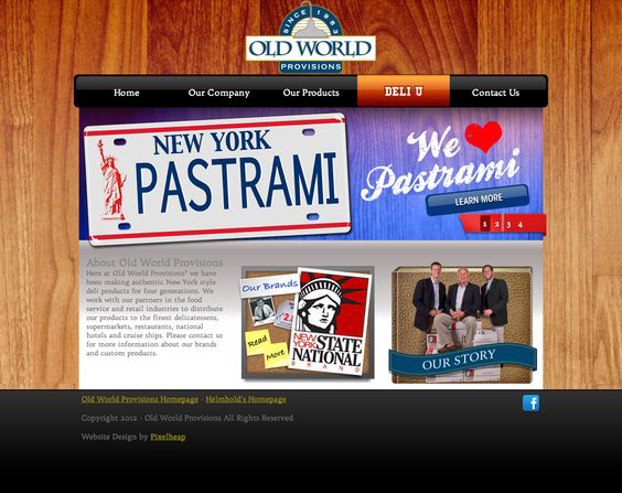 Photo of Old World Provisions Website Design by Pixelheap